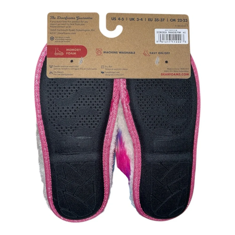 dearfoams unicorn girls